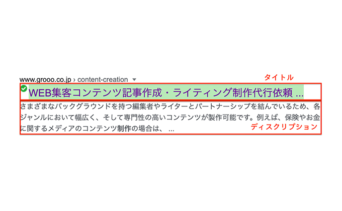 タイトルやディスクリプションも重視