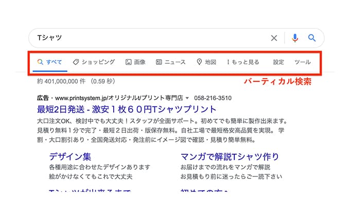 バーティカル検索とは